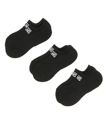 VANS ヴァンズ NO SHOW 3Pack SOCKS SOCKS 124R1211500 ABC-MART限定 BLACK