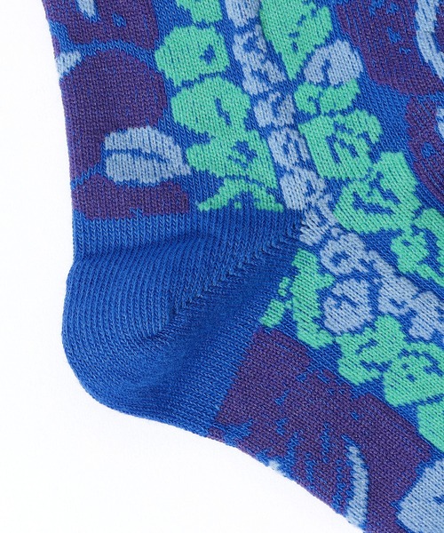 ANONYMOUSISM（アノニマスイズム）の「【AnonymousIsm】Tropical Stripe Crew/クルー丈ソックス/アノニマスイズム（ソックス/靴下・メンズ・レンガ/パープル/ブラック/ブルー・25cm～27cm）」の7枚目の写真