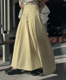 WILLFULLY | side button radially pleats SK(スカート)