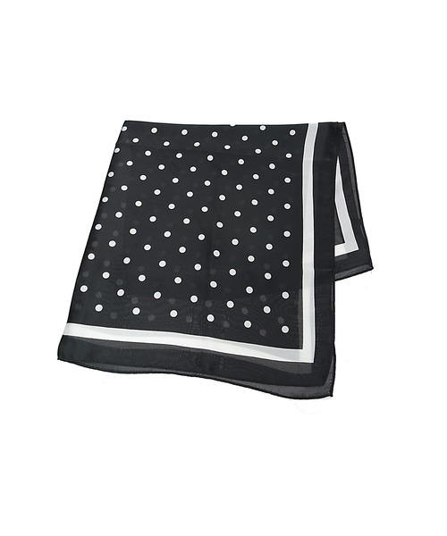 fifth（フィフス）の「ドット柄スカーフ（バンダナ/スカーフ・レディース・ブラック/ホワイト・FREE）」の7枚目の写真