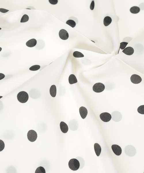 fifth（フィフス）の「ドット柄スカーフ（バンダナ/スカーフ・レディース・ブラック/ホワイト・FREE）」の10枚目の写真