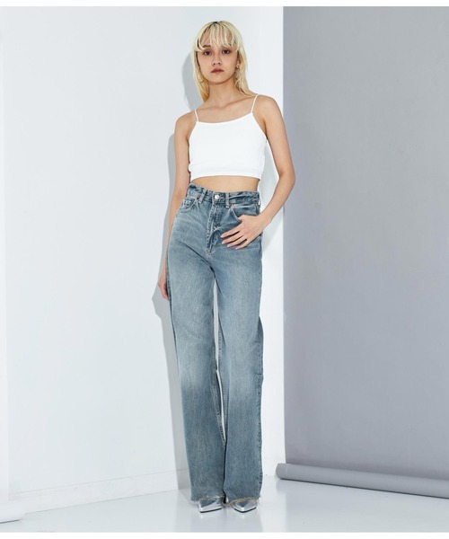 Settimissimo（セッティミッシモ）の「ショート丈 カップ付き キャミソール ブラトップ（キャミソール・レディース・ブラック/ホワイト・FREE）」の8枚目の写真