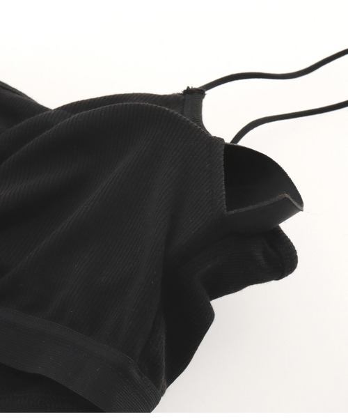 Settimissimo（セッティミッシモ）の「ショート丈 カップ付き キャミソール ブラトップ（キャミソール・レディース・ブラック/ホワイト・FREE）」の20枚目の写真