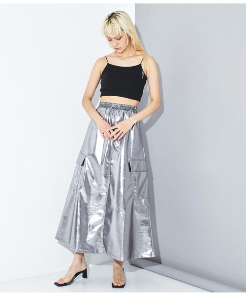 Settimissimo（セッティミッシモ）の「ショート丈 カップ付き キャミソール ブラトップ（キャミソール・レディース・ブラック/ホワイト・FREE）」の14枚目の写真