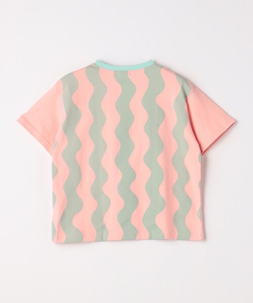 green label relaxing(グリーンレーベルリラクシング)の「ナミナミ リンガーTシャツ 100cm-130cm(Tシャツ/カットソー・キッズ・ライトピンク/クリーム/オフホワイト・110cm/100cm/120cm/130cm)」の19枚目の写真