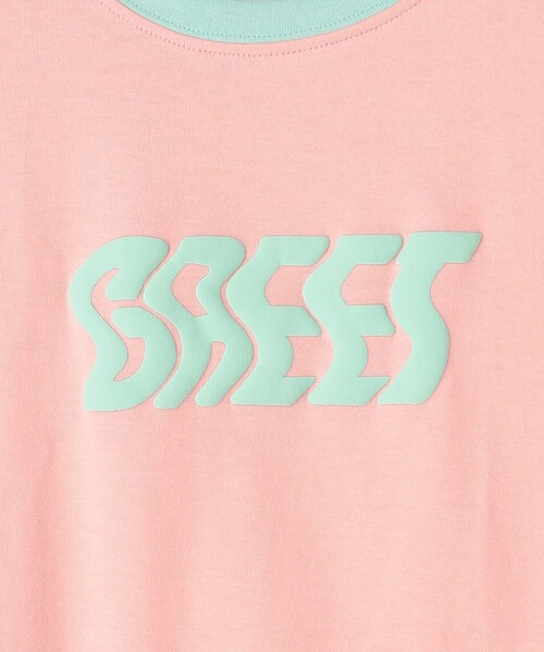 green label relaxing(グリーンレーベルリラクシング)の「ナミナミ リンガーTシャツ 100cm-130cm(Tシャツ/カットソー・キッズ・ライトピンク/クリーム/オフホワイト・110cm/100cm/120cm/130cm)」の16枚目の写真