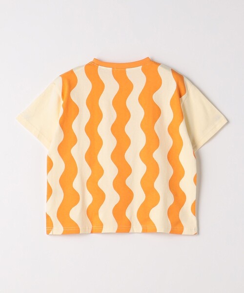 green label relaxing(グリーンレーベルリラクシング)の「ナミナミ リンガーTシャツ 100cm-130cm(Tシャツ/カットソー・キッズ・ライトピンク/クリーム/オフホワイト・110cm/100cm/120cm/130cm)」の14枚目の写真