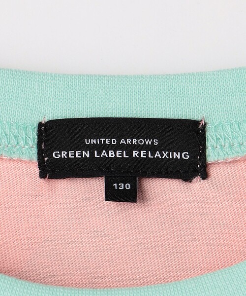 green label relaxing(グリーンレーベルリラクシング)の「ナミナミ リンガーTシャツ 100cm-130cm(Tシャツ/カットソー・キッズ・ライトピンク/クリーム/オフホワイト・110cm/100cm/120cm/130cm)」の5枚目の写真