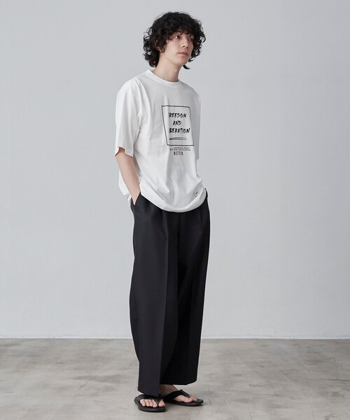 coen(コーエン)の「【WELLTECT】boxロゴプリントTシャツ(WEB限定カラー)(Tシャツ/カットソー・メンズ・ホワイト/ライトグレー/ロイヤルブルー・S/XL/L/M)」の9枚目の写真
