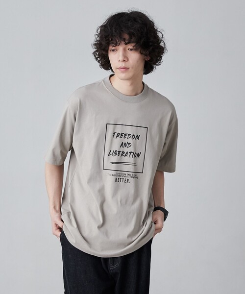coen(コーエン)の「【WELLTECT】boxロゴプリントTシャツ(WEB限定カラー)(Tシャツ/カットソー・メンズ・ホワイト/ライトグレー/ロイヤルブルー・S/XL/L/M)」の10枚目の写真