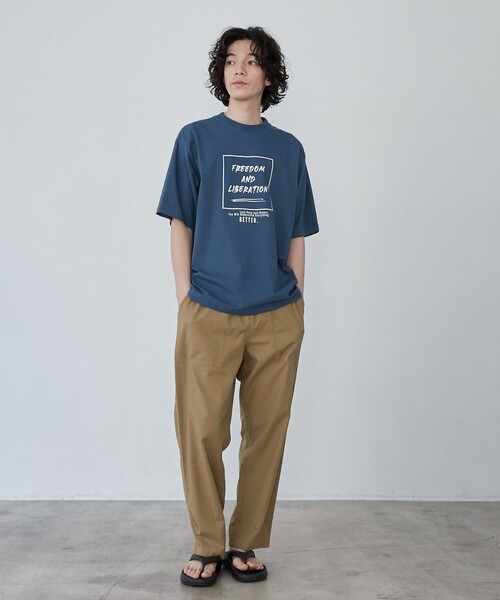 coen(コーエン)の「【WELLTECT】boxロゴプリントTシャツ(WEB限定カラー)(Tシャツ/カットソー・メンズ・ホワイト/ライトグレー/ロイヤルブルー・S/XL/L/M)」の17枚目の写真