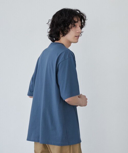 coen(コーエン)の「【WELLTECT】boxロゴプリントTシャツ(WEB限定カラー)(Tシャツ/カットソー・メンズ・ホワイト/ライトグレー/ロイヤルブルー・S/XL/L/M)」の20枚目の写真