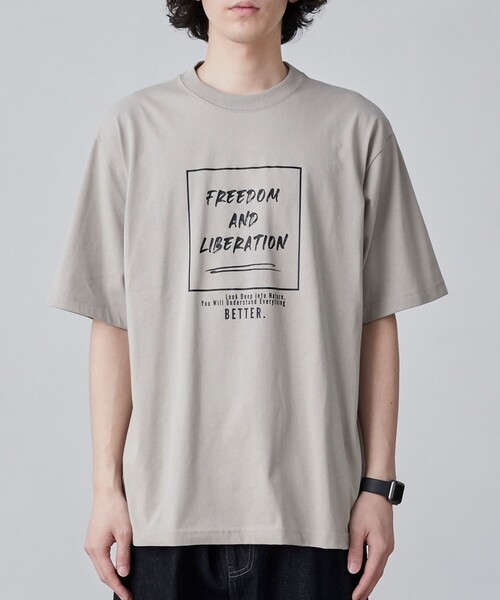coen(コーエン)の「【WELLTECT】boxロゴプリントTシャツ(WEB限定カラー)(Tシャツ/カットソー・メンズ・ホワイト/ライトグレー/ロイヤルブルー・S/XL/L/M)」の22枚目の写真