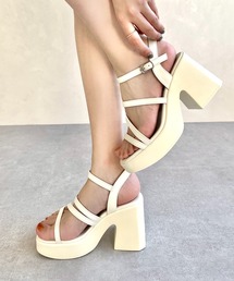 ORiental TRaffic | ナローストラップ厚底サンダル/41212(サンダル)