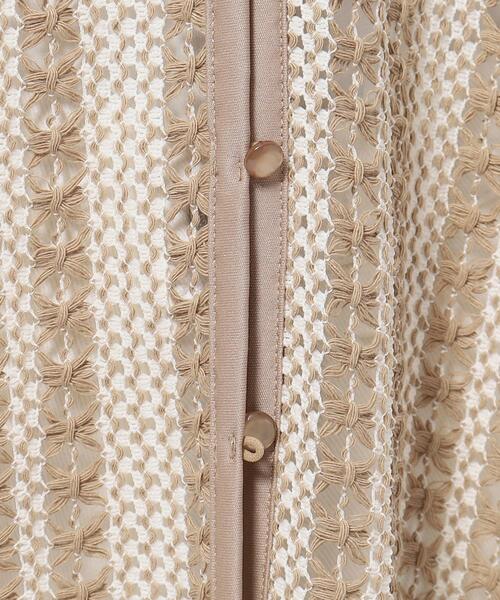 Cutie Blonde（キューティーブロンド）の「◆羽織るだけでこなれる バイカラーレース ロングジレ（ベスト・レディース・ネイビー系2/キャメル/ブラック系2・00）」の12枚目の写真