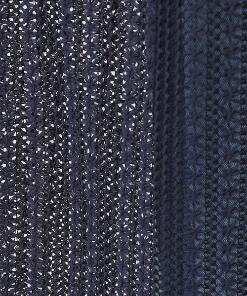 Cutie Blonde（キューティーブロンド）の「◆羽織るだけでこなれる バイカラーレース ロングジレ（ベスト・レディース・ネイビー系2/キャメル/ブラック系2・00）」の16枚目の写真