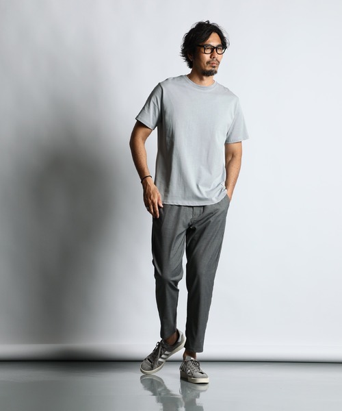 The DUFFER of ST.GEORGE（ザダファーオブセントジョージ）の「BASIC AWESOME TEE：ベーシックデザイン シンプル ワンポイントTシャツ（Tシャツ/カットソー・メンズ・グリーン/ライトピンク/ライトブルー/ブラック/ホワイト/チャコールグレー・X-LARGE/LARGE/MEDIUM/SMALL）」の20枚目の写真