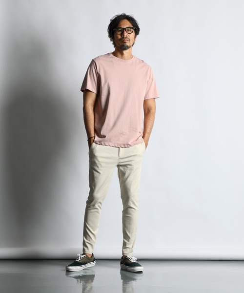 The DUFFER of ST.GEORGE（ザダファーオブセントジョージ）の「BASIC AWESOME TEE：ベーシックデザイン シンプル ワンポイントTシャツ（Tシャツ/カットソー・メンズ・グリーン/ライトピンク/ライトブルー/ブラック/ホワイト/チャコールグレー・X-LARGE/LARGE/MEDIUM/SMALL）」の22枚目の写真