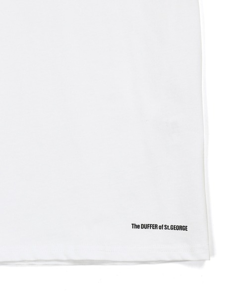The DUFFER of ST.GEORGE（ザダファーオブセントジョージ）の「BASIC AWESOME TEE：ベーシックデザイン シンプル ワンポイントTシャツ（Tシャツ/カットソー・メンズ・グリーン/ライトピンク/ライトブルー/ブラック/ホワイト/チャコールグレー・X-LARGE/LARGE/MEDIUM/SMALL）」の8枚目の写真