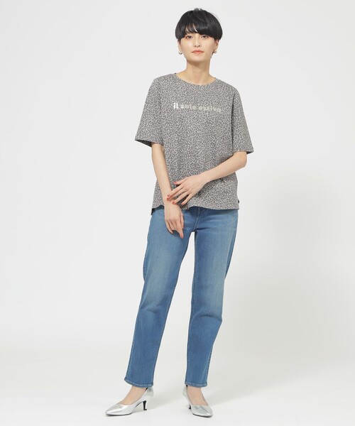 【セール】【ウォッシャブル】パンサーロゴプリントプルオーバーカットソー（Tシャツ/カットソー）｜EVEX by KRIZIA（エヴェックスバイクリツィア）