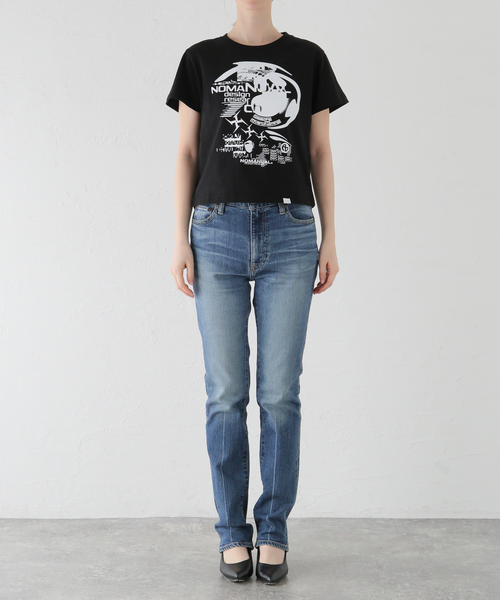 NOMANUAL(NOMANUAL)の「NOMANUAL RAVE T-SHIRT NM52TS0 8M1(Tシャツ/カットソー・レディース・ブラック/ホワイト・SMALL)」の3枚目の写真