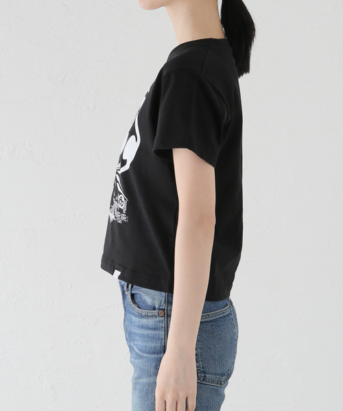 NOMANUAL(NOMANUAL)の「NOMANUAL RAVE T-SHIRT NM52TS0 8M1(Tシャツ/カットソー・レディース・ブラック/ホワイト・SMALL)」の5枚目の写真