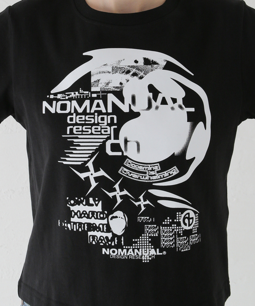 NOMANUAL(NOMANUAL)の「NOMANUAL RAVE T-SHIRT NM52TS0 8M1(Tシャツ/カットソー・レディース・ブラック/ホワイト・SMALL)」の11枚目の写真