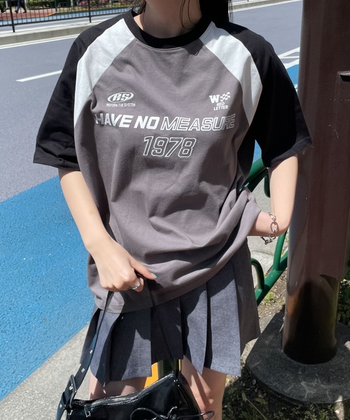 WEGO(ウィゴー)の「WEGO/モーターグラフィックビッグT(Tシャツ/カットソー・レディース・グレー/ホワイト・FREE)」の10枚目の写真