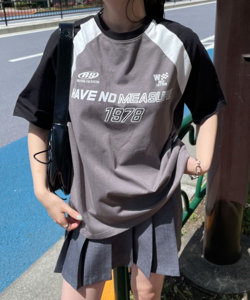 WEGO(ウィゴー)の「WEGO/モーターグラフィックビッグT(Tシャツ/カットソー・レディース・グレー/ホワイト・FREE)」の11枚目の写真