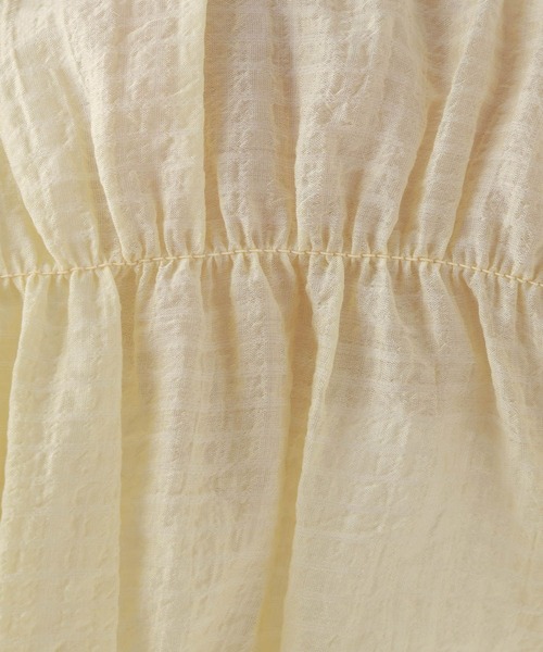 repipi armario（レピピ アルマリオ）の「リボンシャーリングブラウス（シャツ/ブラウス・キッズ・ブルー/イエロー/アイボリー・SMALL/LARGE/MEDIUM）」の20枚目の写真