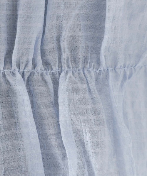 repipi armario（レピピ アルマリオ）の「リボンシャーリングブラウス（シャツ/ブラウス・キッズ・ブルー/イエロー/アイボリー・SMALL/LARGE/MEDIUM）」の21枚目の写真