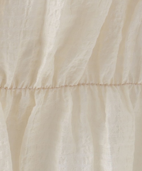 repipi armario（レピピ アルマリオ）の「リボンシャーリングブラウス（シャツ/ブラウス・キッズ・ブルー/イエロー/アイボリー・SMALL/LARGE/MEDIUM）」の19枚目の写真