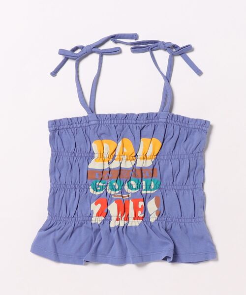 Ocean&Ground（オーシャン&グラウンド）の「シャーリングリメイクキャミソール（90～140cm）（キャミソール・キッズ・パープル/レッド/ブラック・90/100/110/120/130/140）」の3枚目の写真