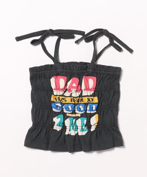 Ocean&Ground（オーシャン&グラウンド）の「シャーリングリメイクキャミソール（90～140cm）（キャミソール・キッズ・パープル/レッド/ブラック・90/100/110/120/130/140）」の2枚目の写真