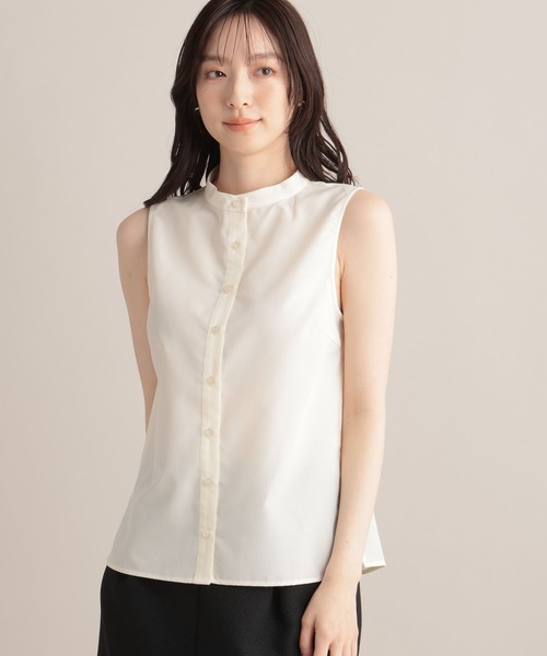 Andemiu（アンデミュウ）の「2WAYエリブラウスノースリーブ123770（シャツ/ブラウス・レディース・ブラック/ブラウン/アイボリー・FREE）」の18枚目の写真
