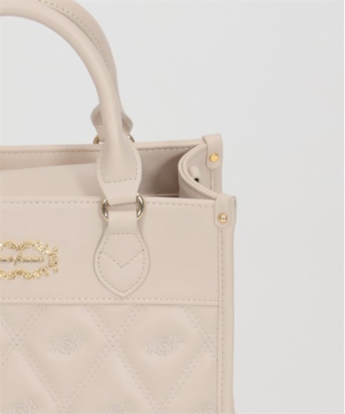 axes femme（アクシーズファム）の「薔薇モチーフキルトバッグ（ショルダーバッグ・レディース・ブラック/ピンク/キナリ・FREE）」の19枚目の写真