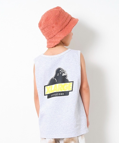 XLARGE KIDS（エクストララージキッズ）の「スランテッドOGゴリラタンクトップ（タンクトップ・キッズ・ブラック/トップグレー/ホワイト・100cm/110cm/90cm/80ｃｍ/140cm/130cm/120cm）」の3枚目の写真