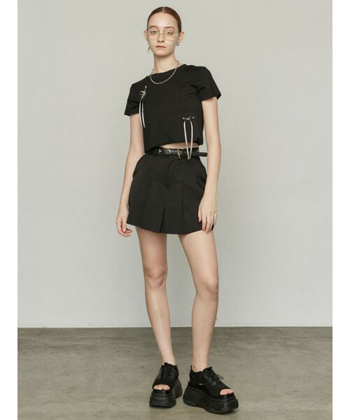 EMODA（エモダ）の「ポイントリボンTシャツ（Tシャツ/カットソー・レディース・ホワイト/ブラック/ブルー/グリーン/グレー・FREE）」の16枚目の写真