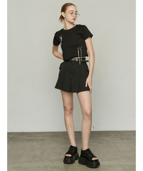 EMODA（エモダ）の「ポイントリボンTシャツ（Tシャツ/カットソー・レディース・ホワイト/ブラック/ブルー/グリーン/グレー・FREE）」の17枚目の写真