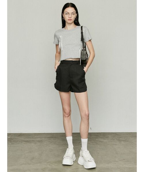 EMODA（エモダ）の「ポイントリボンTシャツ（Tシャツ/カットソー・レディース・ホワイト/ブラック/ブルー/グリーン/グレー・FREE）」の22枚目の写真