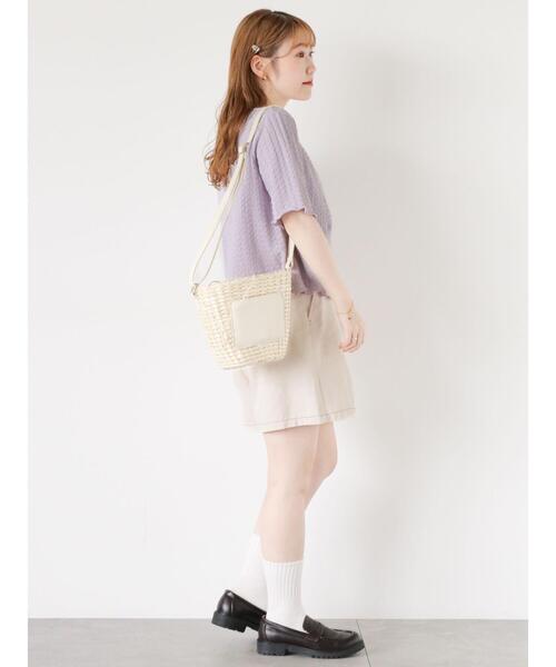 ehka sopo(エヘカソポ)の「カーディガン+キャミセット(カーディガン/ボレロ・レディース・オフホワイト/ブラック/ラベンダー・F)」の22枚目の写真