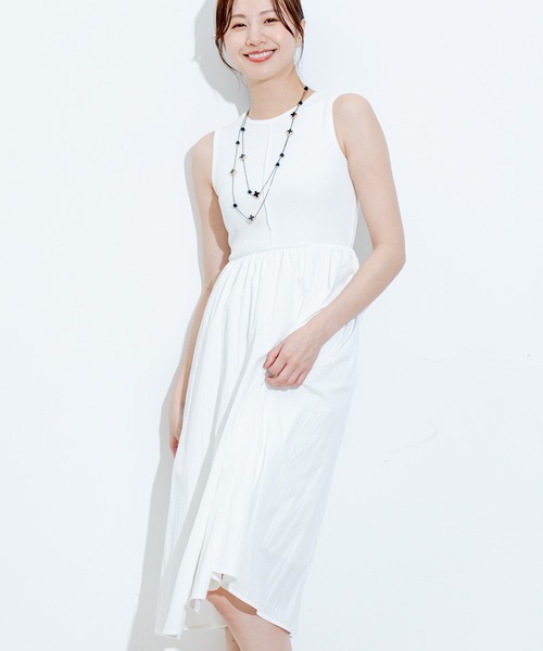 Jayro（ジャイロ）の「ノースリーブワンピース（ワンピース・レディース・カーキ/イエロー/ブラック/ホワイト・FREE）」の5枚目の写真