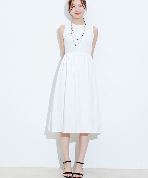 Jayro（ジャイロ）の「ノースリーブワンピース（ワンピース・レディース・カーキ/イエロー/ブラック/ホワイト・FREE）」の6枚目の写真