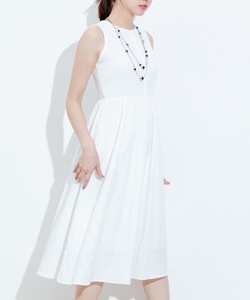 Jayro（ジャイロ）の「ノースリーブワンピース（ワンピース・レディース・カーキ/イエロー/ブラック/ホワイト・FREE）」の7枚目の写真