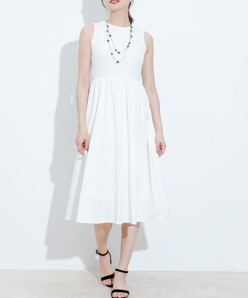 Jayro（ジャイロ）の「ノースリーブワンピース（ワンピース・レディース・カーキ/イエロー/ブラック/ホワイト・FREE）」の10枚目の写真