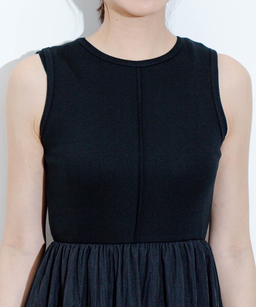 Jayro（ジャイロ）の「ノースリーブワンピース（ワンピース・レディース・カーキ/イエロー/ブラック/ホワイト・FREE）」の17枚目の写真