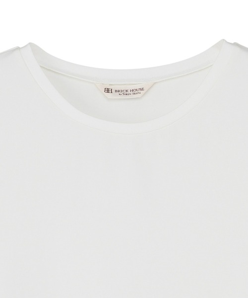 TOKYO SHIRTS(トウキョウシャツ)の「接触冷感 袖シアーT半袖ブラウス(シャツ/ブラウス・レディース・モカ/オフホワイト/ブラック・L/LL/M)」の5枚目の写真