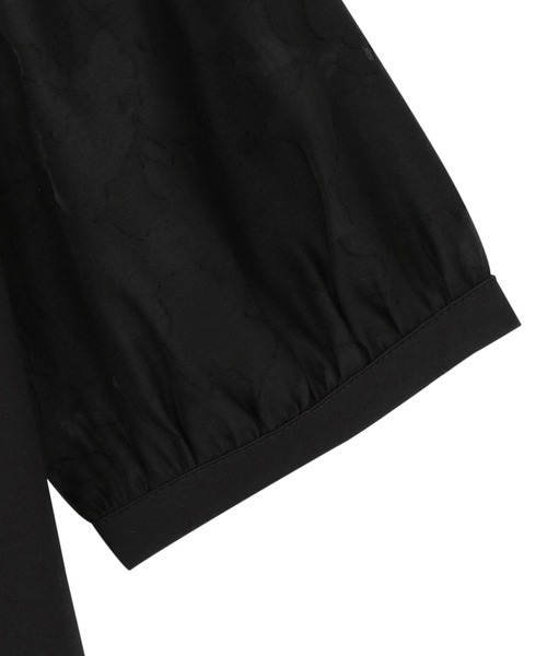 TOKYO SHIRTS(トウキョウシャツ)の「接触冷感 袖シアーT半袖ブラウス(シャツ/ブラウス・レディース・モカ/オフホワイト/ブラック・L/LL/M)」の14枚目の写真