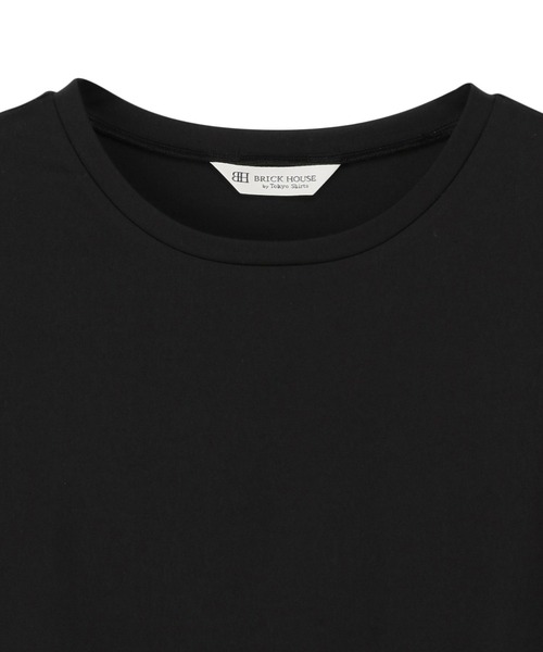 TOKYO SHIRTS(トウキョウシャツ)の「接触冷感 袖シアーT半袖ブラウス(シャツ/ブラウス・レディース・モカ/オフホワイト/ブラック・L/LL/M)」の13枚目の写真