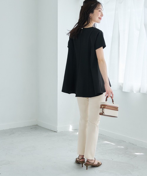 coca（coca）（コカ）の「【WEB限定セール】ストレッチ裾スリットデニム（デニムパンツ・レディース・インディゴブルー/ライトベージュ・L/M/S）」の15枚目の写真